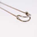 HERMES Serie Pin Brooch Metal Silver Auth BA15449V-11