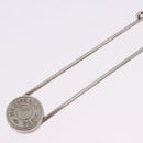 HERMES Serie Pin Brooch Metal Silver Auth BA15449V-4