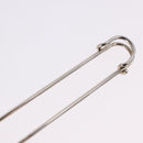 HERMES Serie Pin Brooch Metal Silver Auth BA15449V-5