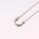 HERMES Serie Pin Brooch Metal Silver Auth BA15449V-8