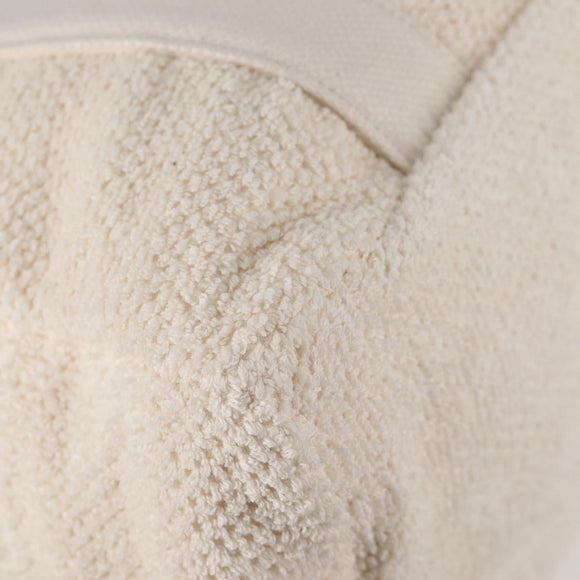 CHANEL COCO Mark Boston Bag Pile White Silver CC Auth BA1544AM