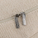 CHANEL COCO Mark Boston Bag Pile White Silver CC Auth BA1544AM-19