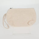 CHANEL COCO Mark Boston Bag Pile White Silver CC Auth BA1544AM-25