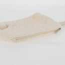 CHANEL COCO Mark Boston Bag Pile White Silver CC Auth BA1544AM-29