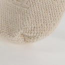 CHANEL COCO Mark Boston Bag Pile White Silver CC Auth BA1544AM-34