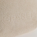 CHANEL COCO Mark Boston Bag Pile White Silver CC Auth BA1544AM-35
