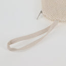 CHANEL COCO Mark Boston Bag Pile White Silver CC Auth BA1544AM-37