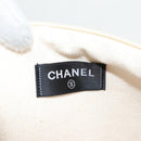 CHANEL COCO Mark Boston Bag Pile White Silver CC Auth BA1544AM-39