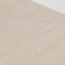 CHANEL COCO Mark Boston Bag Pile White Silver CC Auth BA1544AM-45