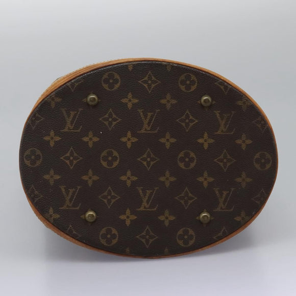 LOUIS VUITTON Monogram Bucket GM Shoulder Bag M42236 LV Auth BA1545