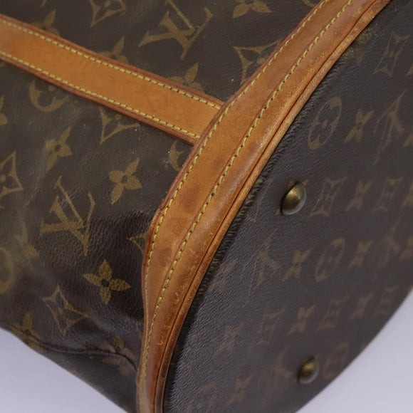 LOUIS VUITTON Monogram Bucket GM Shoulder Bag M42236 LV Auth BA1545