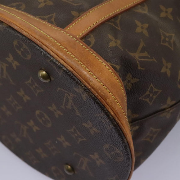 LOUIS VUITTON Monogram Bucket GM Shoulder Bag M42236 LV Auth BA1545