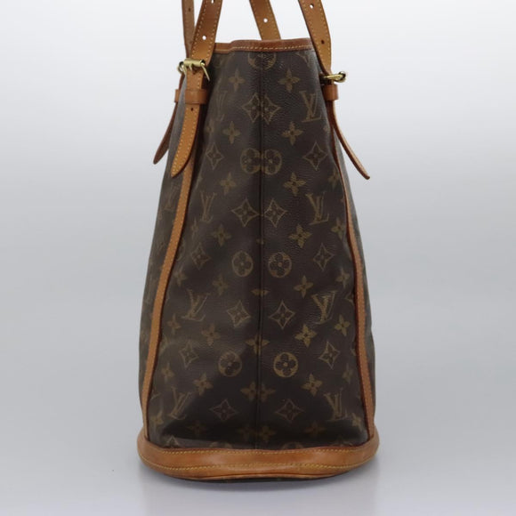 LOUIS VUITTON Monogram Bucket GM Shoulder Bag M42236 LV Auth BA1545