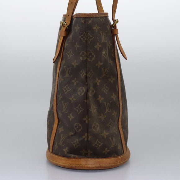 LOUIS VUITTON Monogram Bucket GM Shoulder Bag M42236 LV Auth BA1545