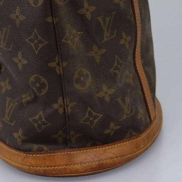 LOUIS VUITTON Monogram Bucket GM Shoulder Bag M42236 LV Auth BA1545