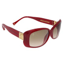 LOUIS VUITTON Spouson GM Sunglasses Plastic Red Gold Tone Z0076E LV Auth BA15450-1