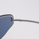 LOUIS VUITTON LV Cup 2000 Sunglasses Metal Blue Silver LV Auth BA15455V-9
