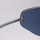 LOUIS VUITTON LV Cup 2000 Sunglasses Metal Blue Silver LV Auth BA15455V-12