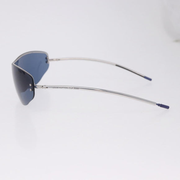 LOUIS VUITTON LV Cup 2000 Sunglasses Metal Blue Silver LV Auth BA15455V