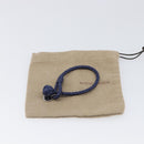 BOTTEGA VENETA INTRECCIATO Bracelet Leather Navy Silver Auth BA15456V-10
