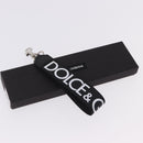 DOLCE&GABBANA Key Holder Strap Polyester Black Silver Auth BA15457A-9