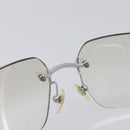 CHANEL Rimless Sunglasses Metal Silver CC Auth BA15458-17