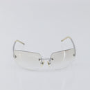 CHANEL Rimless Sunglasses Metal Silver CC Auth BA15458-13