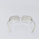 CHANEL Rimless Sunglasses Metal Silver CC Auth BA15458-2