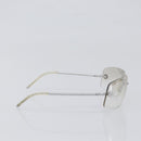 CHANEL Rimless Sunglasses Metal Silver CC Auth BA15458-4