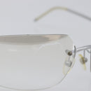 CHANEL Rimless Sunglasses Metal Silver CC Auth BA15458-6
