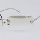 CHANEL Rimless Sunglasses Metal Silver CC Auth BA15458-7