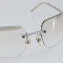 CHANEL Rimless Sunglasses Metal Silver CC Auth BA15458-8