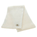 GUCCI Scarf Cashmere Ivory Gold Tone 773426 Auth BA15459V-1