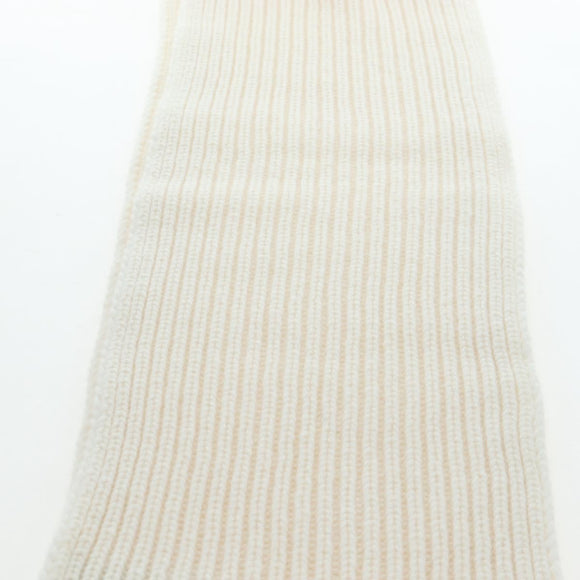 GUCCI Scarf Cashmere Ivory Gold Tone 773426 Auth BA15459V