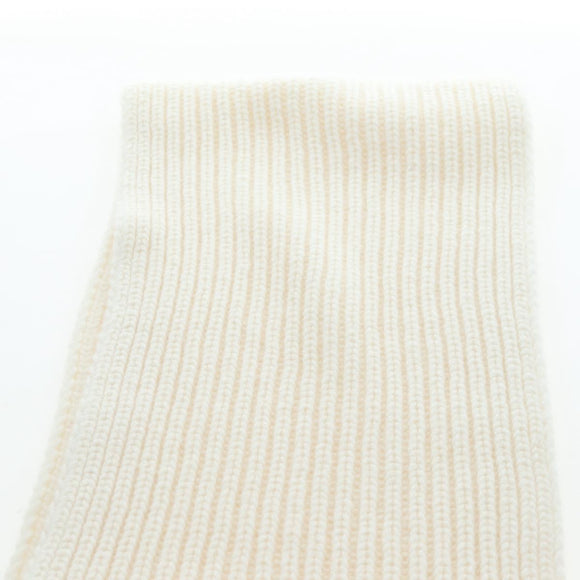 GUCCI Scarf Cashmere Ivory Gold Tone 773426 Auth BA15459V
