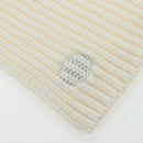 GUCCI Scarf Cashmere Ivory Gold Tone 773426 Auth BA15459V-13