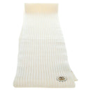 GUCCI Scarf Cashmere Ivory Gold Tone 773426 Auth BA15459V-2