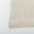 GUCCI Scarf Cashmere Ivory Gold Tone 773426 Auth BA15459V-3