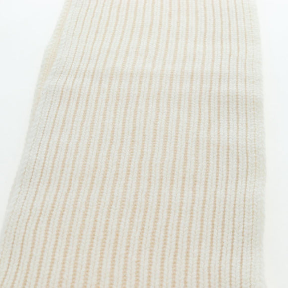GUCCI Scarf Cashmere Ivory Gold Tone 773426 Auth BA15459V