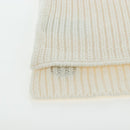 GUCCI Scarf Cashmere Ivory Gold Tone 773426 Auth BA15459V-8