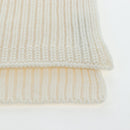 GUCCI Scarf Cashmere Ivory Gold Tone 773426 Auth BA15459V-9