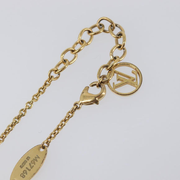 LOUIS VUITTON LV&ME K GP Bracelet Metal Gold Tone M67168 LV Auth BA15461V