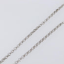 SAINT LAURENT Necklace Metal Silver Green Auth BA15462-6