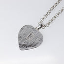 SAINT LAURENT Necklace Metal Silver Green Auth BA15462-9
