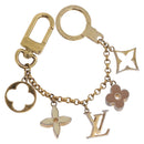 LOUIS VUITTON Fleur de Monogram Charm Metal Gold Tone LV Auth BA15463-1