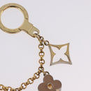 LOUIS VUITTON Fleur de Monogram Charm Metal Gold Tone LV Auth BA15463-5
