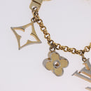 LOUIS VUITTON Fleur de Monogram Charm Metal Gold Tone LV Auth BA15463-9