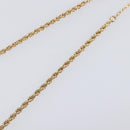 Christian Dior Necklace Metal Gold Tone Green Auth BA15465V-10