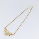 Christian Dior Necklace Metal Gold Tone Green Auth BA15465V-13