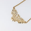 Christian Dior Necklace Metal Gold Tone Green Auth BA15465V-14